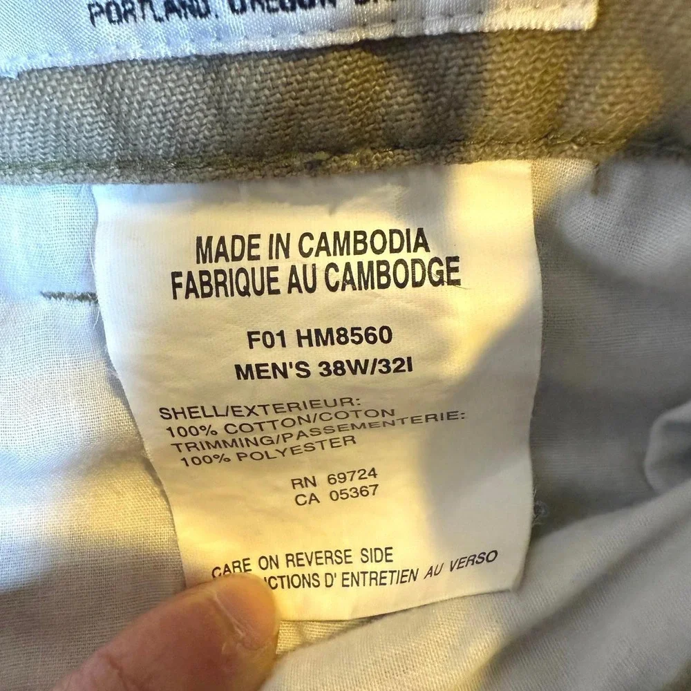 VTG Columbia Work Double Knee Pants‎  38x32 Regular Fit Straight Leg Brown